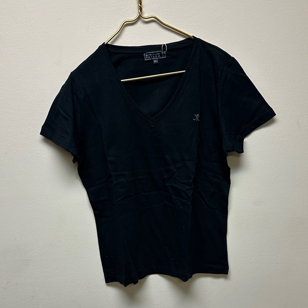 Elegant Black V-Neck Tee by Express
